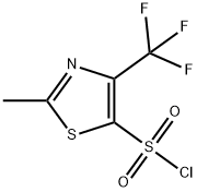 2-Methyl-4-(trifluoromethyl)-1,3-thiazole-5-sulfonyl chloride , 97% Struktur