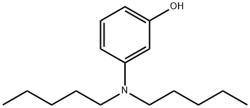 3-(ジペンチルアミノ)フェノール 化学構造式