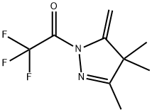 1H-Pyrazole, 4,5-dihydro-3,4,4-trimethyl-5-methylene-1-(trifluoroacetyl)- (9CI),115174-64-6,结构式