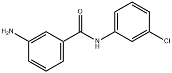 3-アミノ-N-(3-クロロフェニル)ベンズアミド 化学構造式