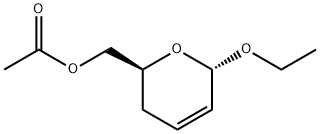 2H-Pyran-2-methanol,6-ethoxy-3,6-dihydro-,acetate,(2S-trans)-(9CI) 结构式