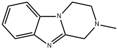 Pyrazino[1,2-a]benzimidazole, 1,2,3,4-tetrahydro-2-methyl- (6CI) Structure