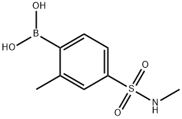 2-Methyl-4-(N-methylsulfamoyl)phenylboronic acid Struktur