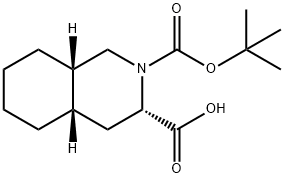 2,3(1H)-Isoquinolinedicarboxylic acid, octahydro-, 2-(1,1-diMethylethyl) ester, (3S,4aS,8aS)- Struktur
