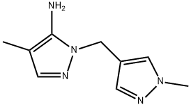 4-methyl-1-[(1-methyl-1H-pyrazol-4-yl)methyl]-1H-pyrazol-5-amine Structure