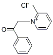 1-PHENACYL-2-METHYLPYRIDINIUMCHLORIDE Struktur