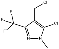 5-氯-4-(氯甲基)-1-甲基-3-(三氟甲基)-1H-吡唑,1152623-73-8,结构式