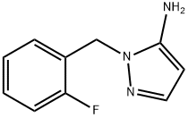 1H-Pyrazol-5-amine, 1-[(2-fluorophenyl)methyl]- Structure