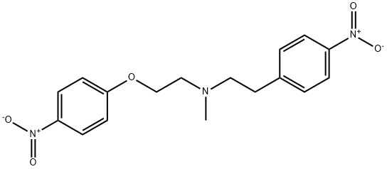 N-Methyl-N-(2-(4-nitrophenoxy)ethyl)-2-(4-nitrophenyl)ethanamine Structure