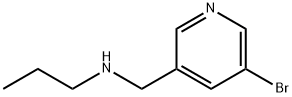N-((5-溴吡啶-3-基)甲基)丙-1-胺,1152879-11-2,结构式