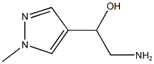 2-氨基-1-(1-甲基-1H-吡唑-4-基)乙烷-1-醇 结构式