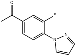 3'-Fluoro-4'-(1H-pyrazol-1-yl)acetophenone|3-氟-4-(1-吡唑基)苯乙酮