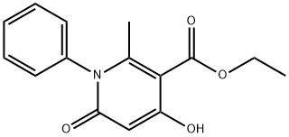1,6-Dihydro-4-hydroxy-2-methyl-6-oxo-1-phenyl-3-pyridinecarboxylic acid ethyl ester,1153-83-9,结构式
