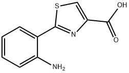 4-Thiazolecarboxylic acid, 2-(2-aMinophenyl)- 化学構造式