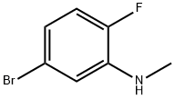 5-Bromo-2-fluoro-N-methylaniline 化学構造式