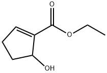 ETHYL 5-HYDROXY-CYCLOPENT-1-ENECARBOXYLATE 化学構造式