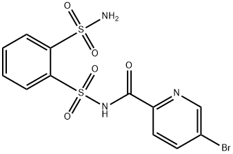 5-Bromo-N-(2-sulfamoylphenyl)sulfonyl-pyridine-2-carboxamide Struktur