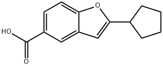 2-Cyclopentylbenzofuran-5-carboxylic acid Structure