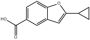 2-Cyclopropylbenzofuran-5-carboxylic acid Structure