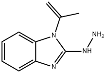 2H-Benzimidazol-2-one,1,3-dihydro-1-(1-methylethenyl)-,hydrazone(9CI) Structure