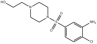 2-{4-[(3-Amino-4-chlorophenyl)sulfonyl]-1-piperazinyl}-1-ethanol,1154310-95-8,结构式