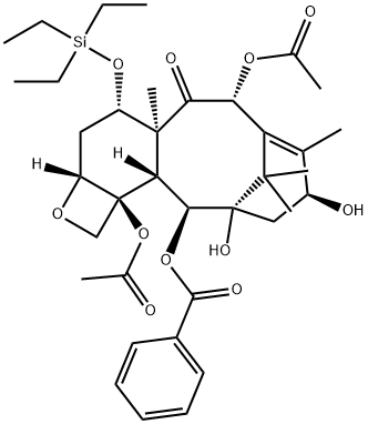 7-O-(三乙基硅烷)巴卡汀III, 115437-21-3, 结构式
