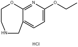 8-ethoxy-2,3,4,5-tetrahydropyrido[3,2-f][1,4]oxazepine hydrochloride Struktur