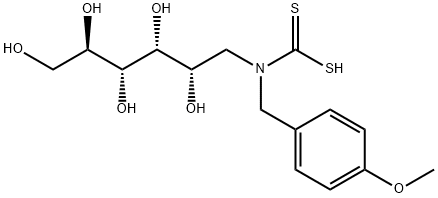 N-(4-methoxybenzyl)glucamine dithiocarbamate,115459-35-3,结构式
