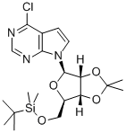 115479-39-5 4-氯-7-[5-O-[(1,1-二甲基乙基)二甲基甲硅烷基]-2,3-O-(1-甲基亚乙基)-Β-D-呋喃核糖基]-7H-吡咯并[2,3-D ]嘧啶