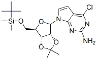 115479-40-8 2-Amino-4-chloro-7-(2,3-O-isopropylidene-5-O-tert-butyldimethylsily--D-ribofuranosyl)pyrrolo[2,3,-d]pyrimidine