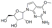4-Methoxy-7--D-ribofuranosyl-7H-pyrrolo[2,3-d]pyrimidin-2-amine,115479-42-0,结构式