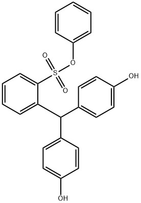 bis(4-hydroxyphenyl)(2-(phenoxysulfonyl)phenyl)methane 结构式