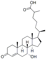 Cholest-4-en-26-oic acid, 7-hydroxy-3-oxo-, (7alpha)-|Cholest-4-en-26-oic acid, 7-hydroxy-3-oxo-, (7alpha)-