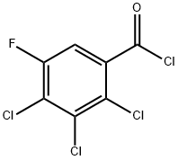2,3,4-トリクロロ-5-フルオロベンゾイルクロリド 化学構造式