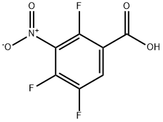 2,4,5-三氟-3-硝基苯甲酸,115549-15-0,结构式