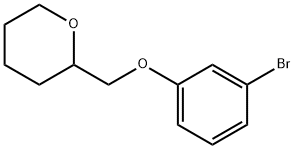 2-((3-Bromophenoxy)methyl)tetrahydro-2H-pyran Struktur