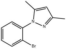 1-(2-BROMOPHENYL)-3,5-DIMETHYLPYRAZOLE,1155573-50-4,结构式