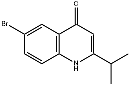 6-broMo-2-isopropylquinolin-4-ol 结构式