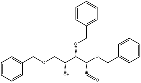 2,3,5-TRI-O-BENZYL-D-LYXOFURANOSE 结构式