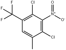 2,4-二氯-5-三氟甲基-3-硝基甲苯,115571-69-2,结构式