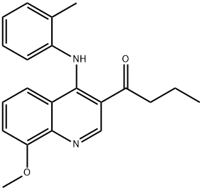 3-butyryl-4-(2-methylphenylamino)-8-methoxyquinoline|115607-61-9