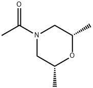 Morpholine, 4-acetyl-2,6-dimethyl-, cis- (9CI),115614-51-2,结构式