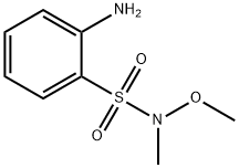 2-Amino-N-methoxy-N-methylbenzenesulfonamide 化学構造式