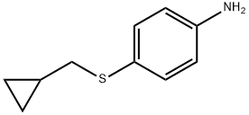 4-((cyclopropylMethyl)sulfanyl)aniline 化学構造式