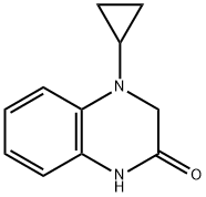 4-环丙基-1,2,3,4-四氢喹喔啉-2-酮, 115618-81-0, 结构式