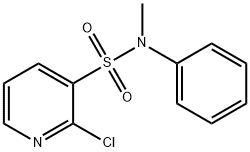 2-クロロ-N-メチル-N-フェニルピリジン-3-スルホンアミド 化学構造式