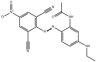 2,6-Dicyano-4-nitro-2'-acetylamino-4'-(dimethylamino)azobenzene,115624-70-9,结构式