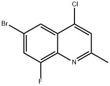 6-broMo-4-chloro-8-fluoroquinoline|6-溴-4-氯-8-氟-2-甲基喹啉