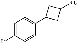3-(4-溴苯基)环丁胺 结构式