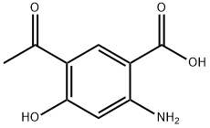 5-ACETYL-2-AMINO-4-HYDROXYBENZOIC ACID Structure